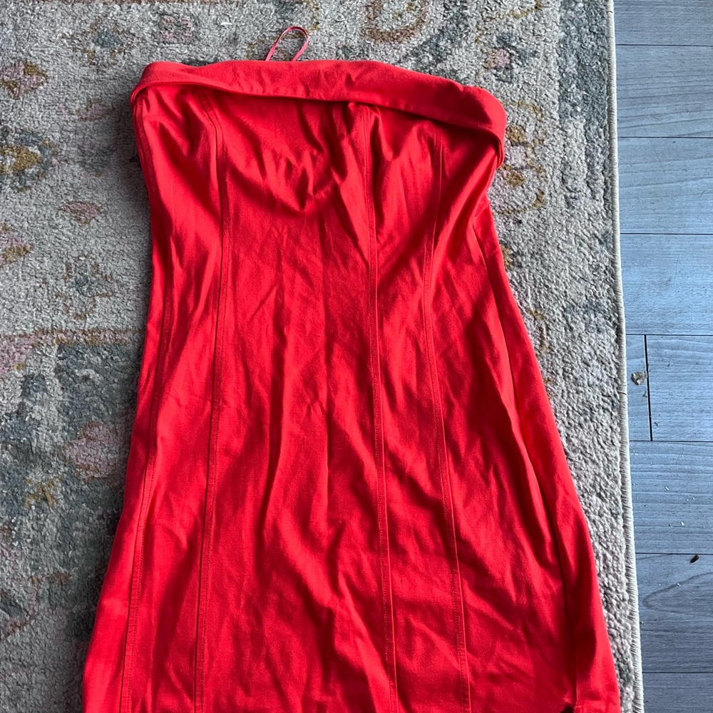Urban Outfitters Red Strapless Bodycon Dress